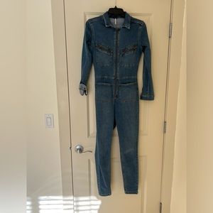 Free People Denim Jumpsuit
